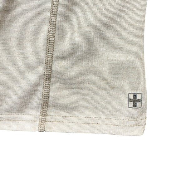 Swiss Tech T-Shirt Mens M Oatmeal Lightweight Heathered Performance - Picture 3 of 11